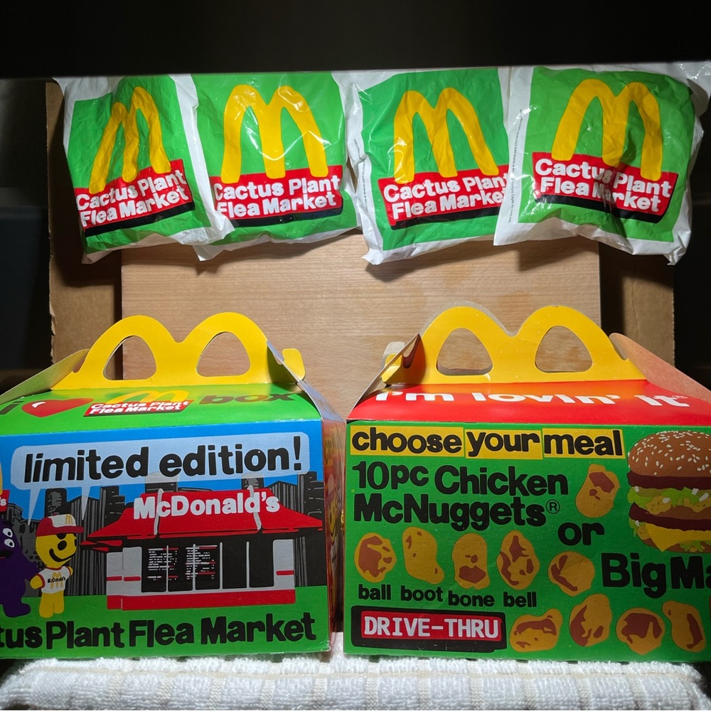 McDonald’s Cactus Plant Set of 2 boxes and 4 toys